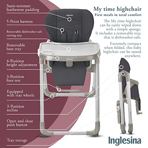 Inglesina My time visoka stolica za bebe & amp; Toddler-sklopivi, Kabriolet ,jednostavan za čišćenje