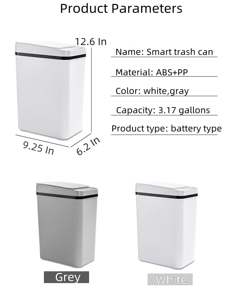 Farmridge 3,17 galona pametna kanta za smeće sa poklopcem za smeće protiv prskanja u kućanskim kuhinjama Kupatila