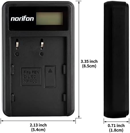 NORIFON D-LO50 LCD USB punjač za Pentax K10, K10D, K10D GP, K10D Grand Prix, K20D kameru i još