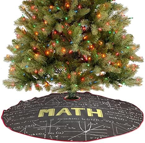 Matematička formula božićna suknja suknja meka pliša crvena prekrivena za Xmas party svečane ukrase