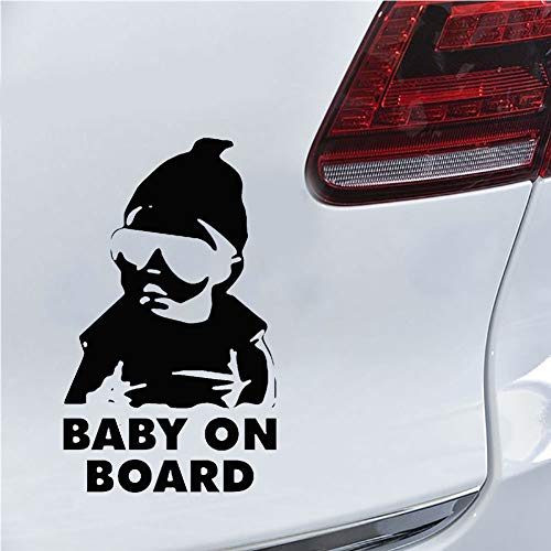 Cool Boy Baby na brodu Auto vozilo Body Prozor Reflection Declus Lako za instaliranje naljepnice