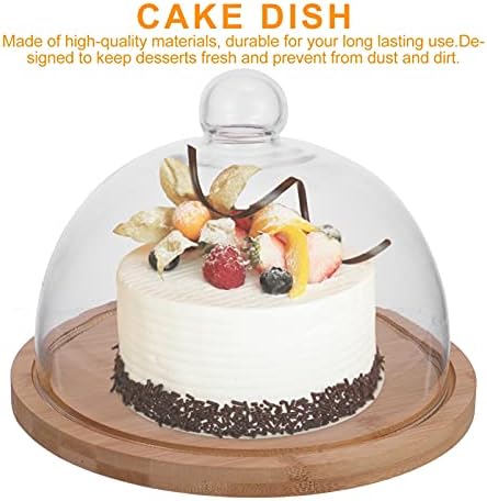 Valiclud torta prikaz stalak držač za desertne pite Cupcake predjelo drvena Okrugla baza sa staklenom