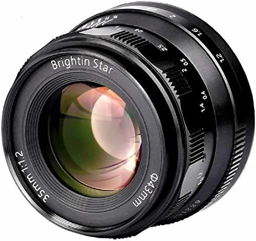 Brightin Star 35mm F1. 2 APS-C Classic fiksna fokusna sočiva za Fuji XF-crna boja