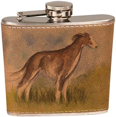 Sunshine Cases Silken Windhound on a Summer Day Art by Denise Every Stainless Steel Liquor Pocket Hip Flask