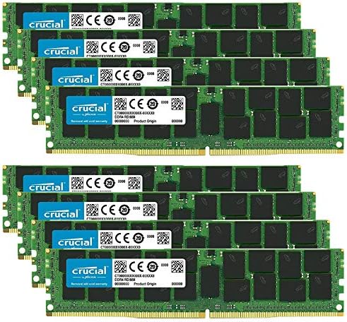 Ključni snop sa 256GB DDR4 PC4-21300 2666MHz RDIMM, dvostruko rangirano registrovano ECC memorija