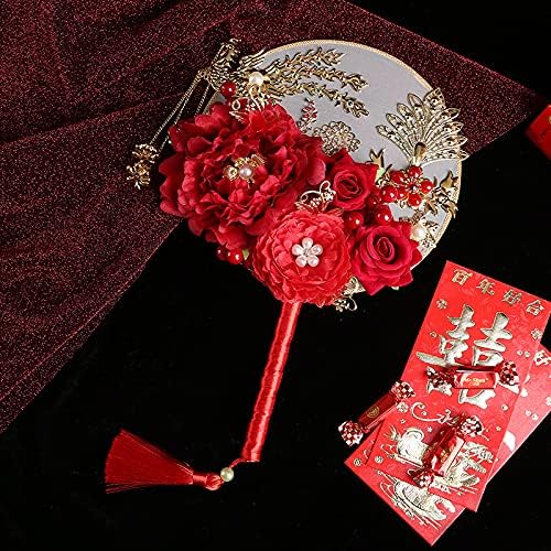 Albert Bride's Group Fan kineski vjenčani vjenčani sreći Ventilator Holding Flower Photography rekviziti