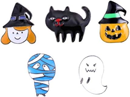 5 kom Kreativno Halloween Brooch Cartoon Sablasno glava bundeve Mammy Boutonniere Ličnost Fashion Halloween