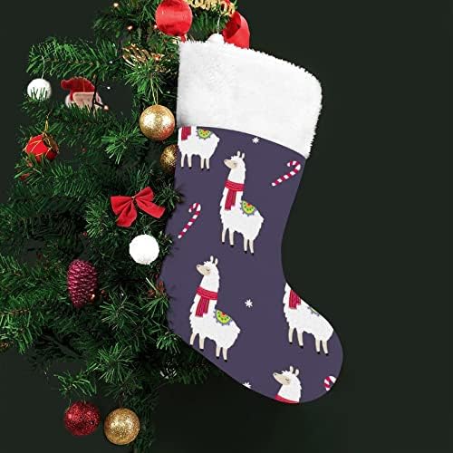 Slatka Alpaca uzorak personalizirana božićna čarapa Početna Xmas Tree Kamin Viseći ukrasi