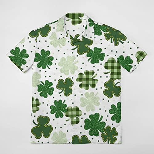 PDFBR Dnevni gumb Sv. Patricke majice za muške, ljetni kratki rukav zeleni gnomi ispisani plus veličina casual