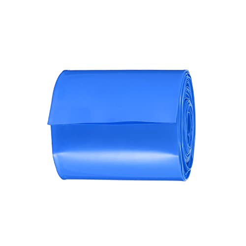 Titlačka cijev odbojna toplota tanka PVC baterija, [za električnu 18650, DIY baterija] - 72 mm Stan 5 m LONG / BLUE / 1 kom