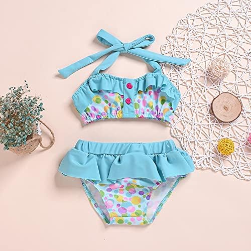 Baby Girl Kupaći Kostim Ljetni Ruffle Treger Dot Štampani Bikini Set Kupaćih Kostima Dvodijelni Baby Kids