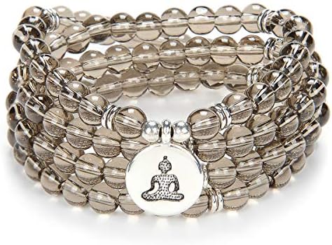 ogrlica Oasymala Zen Buddha mala molitvena kamena perle 108 narukvica sa joga Amajlijom za meditaciju