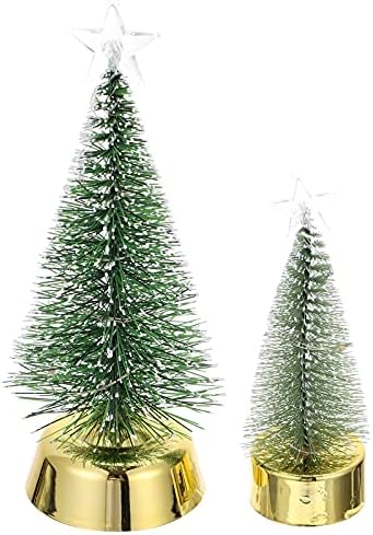Valiclud 2pcs Xmas šareno svjetlosni cedrovo drvo svjetlonogovog božićnog drveća Xmas zabava ukras za dekor