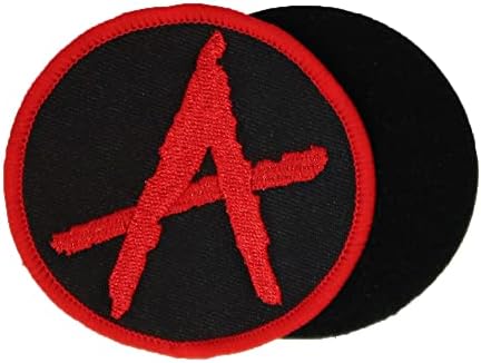 3 '' Anarhijski simbol vezeni zakrpa za kuke i petlju, smiješni patch, taktički ruksak DIY