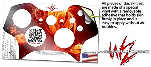 Vatreni cvijet - WrapTorkinz naljepnica stil vinilne kože Kompatibilan sa Xbox 360 bežičnim