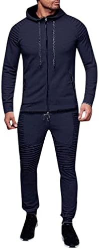Npkgvia Džep Jesen Duks Top trenerke Hlače Zimski sportovi Muški odijelo postavlja pulover muške bluze
