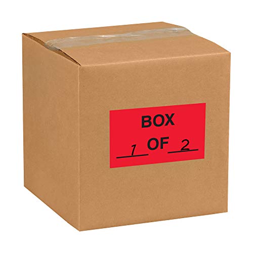 Aviditi Tape Logic 3 x 5, Box of_ fluorescentno Crvena naljepnica, za otpremu, rukovanje, pakovanje i