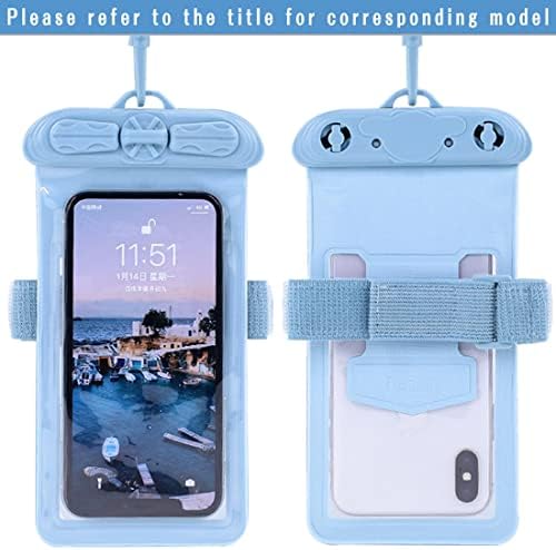 Vaxson futrola za telefon, kompatibilna sa Motorola Moto g52j 5G vodootpornom torbicom suha torba [ ne folija za zaštitu ekrana ] plava