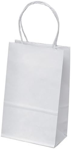Flexicore pakovanje 5.25 x3. 25 x8 - 50 kom-bijele Kraft papirne kese, kupovina, roba, Zabava,