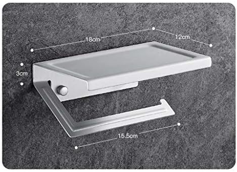 FXBZA toaletni držač za držač za papir od nehrđajućeg čelika Zidni montiranje samoljepljivo izdržljivo bez bušenja nosača koluta kupaonica kuhinja kuhinja-crna