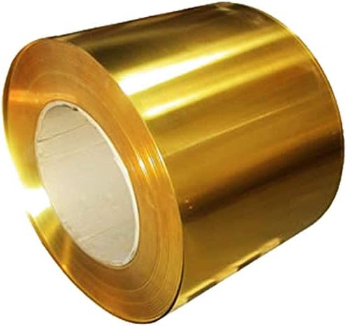Metalna bakrena folija QQI H62 tanka ploča od lima od mesinga bakarnog lima za obradu metala, Debljina: 0. 5 mm dužina: 2 m, Širina: 30mm mesing ploča
