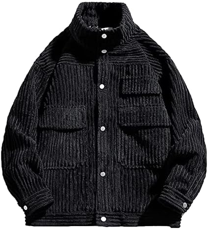 Muška štandacko ovratnik korvorasta jaknu prema gore kaput s dugim rukavima kaput zimske topline majice