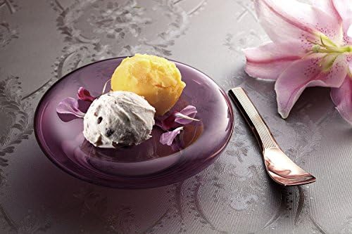 Todai 014003003 Solidna bakrena prugasta linijska kašika za sladoled, ružičasto zlato, napravljeno u Japanu