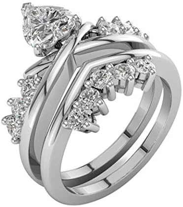 2023 Novi zaručni prsten Creative prstenasti pribor Lady Fashion cirkonijska prstena zvona zvoni za žene