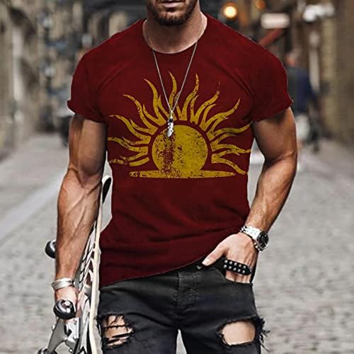 Muška majica s kratkim rukavima mišićna fitness 3d tiskana personalizirana modna dukserica modna majica majica