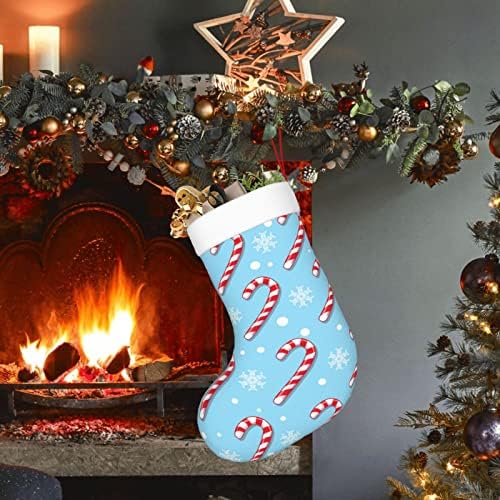 Austenstern božićne čarape Božićne nebeske Candy Cane dvostrano kamin Viseći čarape