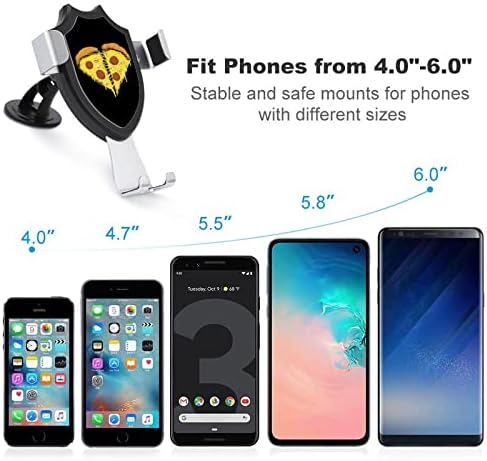 Pizza Heart Auto nosač telefona Mount Free Air ventil Holder Kompatibilan sa pametnim telefonima iPhone Automobilske kolijevke Universal