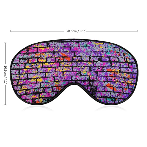 Rainbow Splatter Neon na tamnim maski za vrijeme spavanja Zatamnjenje za oči s podesivim noćnim kaišem