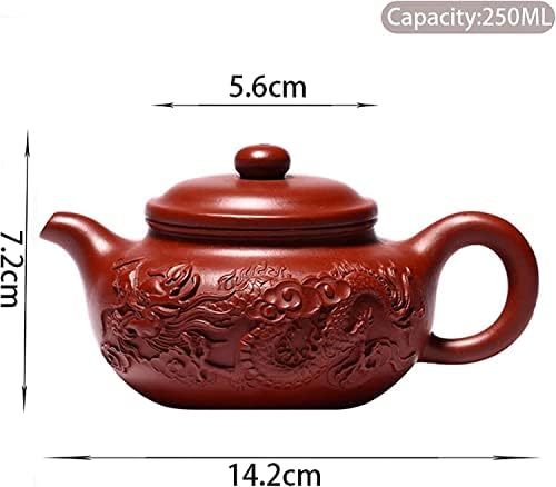Kancelarijski čajnik Čajnik 250ml Klasična ljubičasta glina čajnik starinski čaj lon domaćinstvo