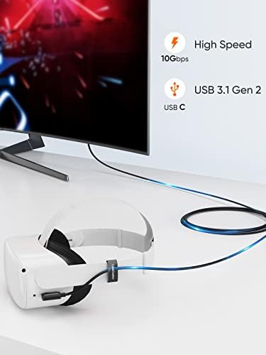 CABLECreation [nadograđena verzija USB C Fiber optic Link VR kabl 16ft, USB C 3.2 Gen2 kabel