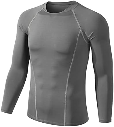 Hasanbay muške tanke košulje dugih rukava, hladno suho sportski trening donje rublje, atletski osnovni sloj