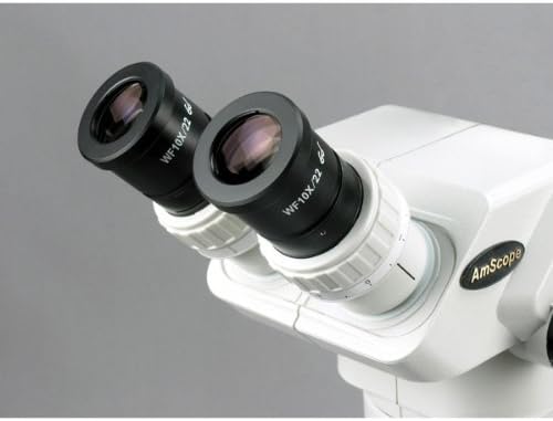Amscope ZM-3BW3 profesionalni Dvogledni Stereo Zoom mikroskop, okulari EW10x i EW25x, uvećanje 2X-225x, zum objektiv 0,67 X-4,5 X, ambijentalno osvjetljenje, postolje s jednom rukom, uključuje sočiva 0,3 x i 2,0 x Barlow