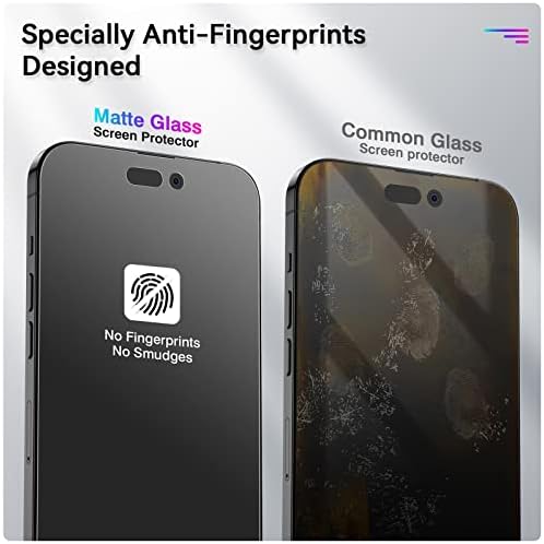 Fakci mat zaštitnik ekrana kompatibilan za iPhone 14 Pro Max [6.7 inch] Anti-Glare & Anti-Fingerprint kaljeno staklo Case Friendly-Smooth as Silk