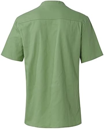 ZEFOTIM SLIM Fit majice za muškarce kratki rukav V Vrat Henley polo majice