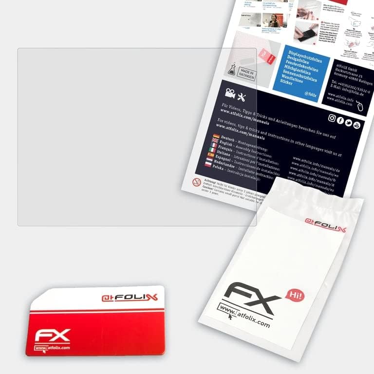 ATFolix plastični stakleni zaštitni film kompatibilan sa Rollei Compacteline 750 zaštitnikom od stakla, 9h hibridnog stakla FX staklenog zaslona od plastike