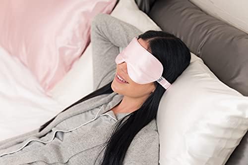 Svileni snovi čista maska ​​za spavanje s dugim vlaknima od 22-mambe, napunjena dugačke mulberdne svile, svilena kampanza, meka i udobna maska ​​za spavanje za spavanje