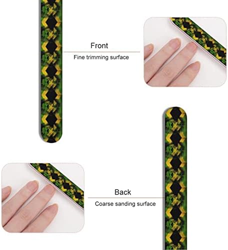 Jamaica Flag Lion Datoteka za nokte Dvostrani fileri za nokte Trake Emery Ploče Manikir Alati za dom