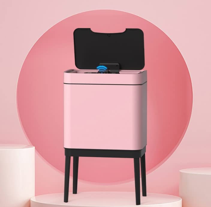 LIRUXUN velika pametna kuhinjska kanta za smeće kupatilo automatske kese za smeće spavaća soba kanta za smeće od nerđajućeg čelika