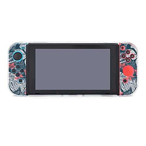 Futrola za Nintendo Switch, Melange Hibiscus Flowers pet komada Set zaštitni poklopac futrola za konzole za igru dodatna oprema za Switch