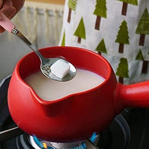 MGWYE keramička posuda za mlijeko-Jednostruka ručka modernog dizajna kuhinjski lonac za kuhanje za