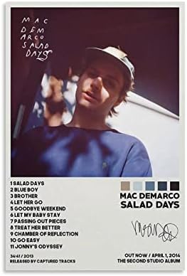 Kbuys Mac Demarco Salat Days muzički Album Poster HD platno Prints Wall Art soba estetika dekor 12x18inch