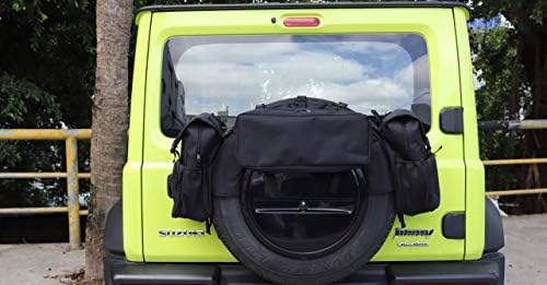 Black Car Rezervni dijelovi za pohranu guma Teretna torba Fit za Suzuki Jimny JB64 JB74 2019-2021 Dodatna oprema za vanjsku pomoć