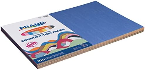 Prang Standardna građevinski papir, 10 različitih boja, 12 x 18, 100 listova