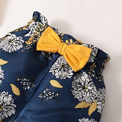 Novorođena dječja djevojačka odjeća Soild Romper Cvjetni kratke hlače 3pcs Outfits Podesite poklon set