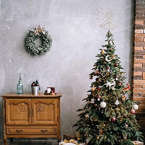 Aboofan božićno stablo svjetla LED anđeosko stablo Topper božićno ukrasi ukrase božićne ukrase Božićno drvce