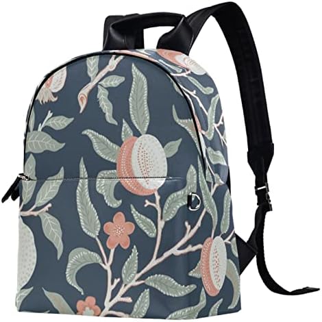 VBFOFBV ruksak za ženske pantalonske bakfa za laptop, putni bager, vintage plavi ružičasti voćni